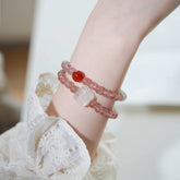 OZ Dorothy Series PK1003 Strawberry Rose Quartz Bracelet
